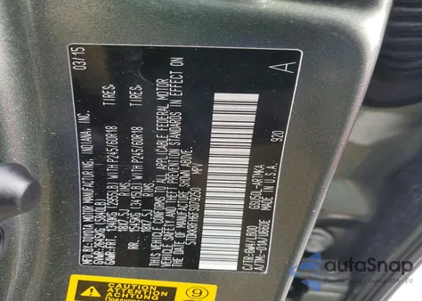 2015 Toyota Highlander Xle из США, поврежденный, VIN 5TDKKRFH6FS079250